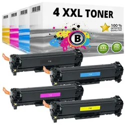 Druckfuxx, Toner, 4x TONER Kartuschen für Canon 718 LBP 7200CDN 7210CDN 7660CDN 7680CX MF 8350CDN