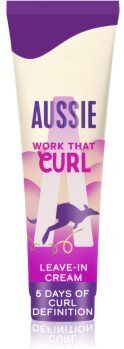 Aussie Bouncy Curls Work That Curl creme sem enxaguar para cabelos ondulados e encaracolados 160 ml. Bouncy Curls Work That Curl
