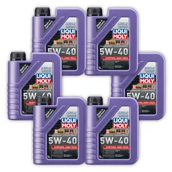 6x Motoröl LIQUI MOLY 1306 Synthoil High Tech 5W-40 Leichtlauf vollsynthetisch 1 L