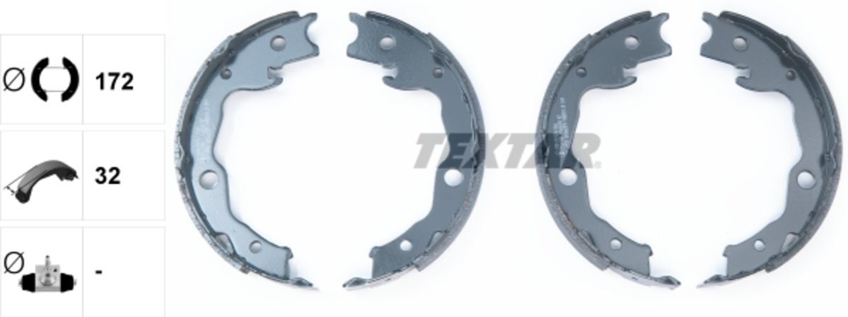 Bremsbacken TEXTAR 91068200