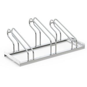 RR-Solutions Fahrradständer R2S, Bodenmontage / freistehend, Einstellparker, Breite 105cm, für 3 Fahrräder