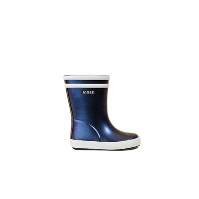 Stiefel AIGLE "Baby Irrise", Mädchen, Gr. 19, blau (dunkelblau, metallic), Obermaterial: 100% Gummi rubber., Schuhe Stiefel