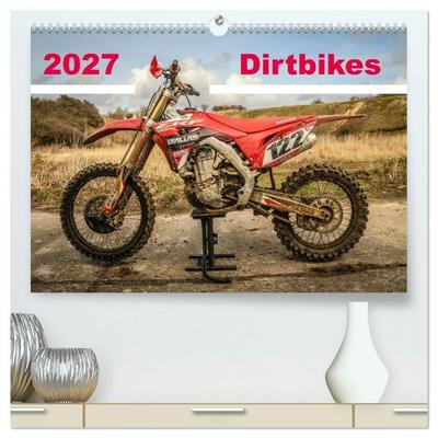 Dirtbikes 2027 (hochwertiger Premium Wandkalender 2027 DIN A2 quer), Kunstdruck in Hochglanz
