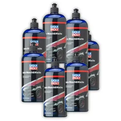 7x Pflegemittel LIQUI MOLY 1542 Auto Wasch&Wachs Lackpolitur 1 Liter Lack