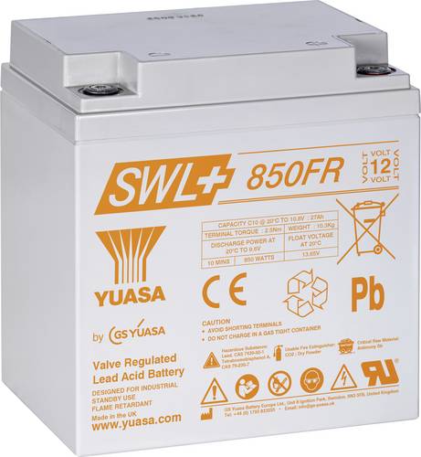 Yuasa SWL+850FR Bleiakku Blei-Vlies (AGM) 28.8Ah 12V 1St.