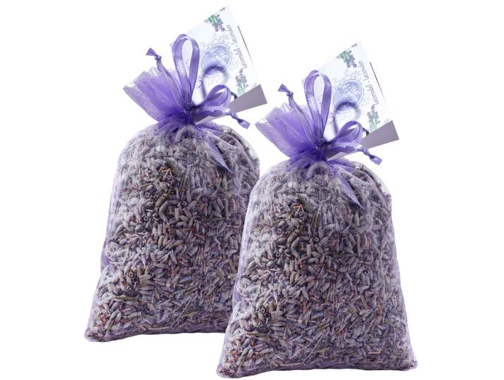 2er-Set Duftsäckchen Lavendelblüten, Kleiderschrank Lavendelkissen mit feinem Duft, 30 g