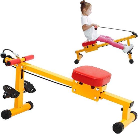 Roeitrainer Kinder - Indoor Fitness - Körperbewegung Startseite - Ganzkörpertraining - 82 x 41 x 40 cm - Multicolor