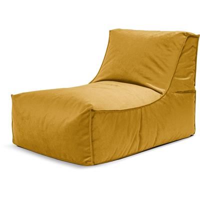 Sitzsack MAGMA HEIMTEX "Rock MARLA", gelb (senf), B:100cm H:65cm, Bezug: 100% Polyester, Sitzsäcke, Sitzsack