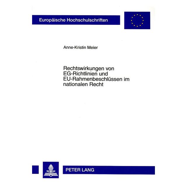 Peter Lang Meier:Rechtswirkungen von EG-Richtlinie (64886925)