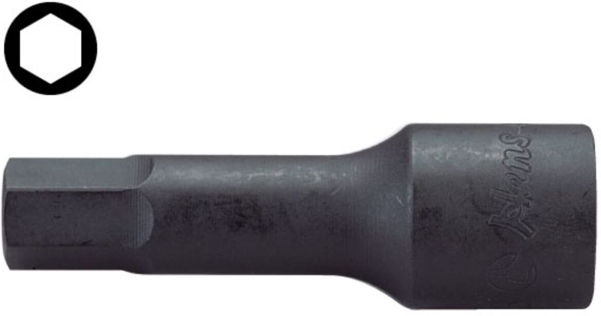 6-kant einsatz HANS 1/2 zoll 6 mm lang (75mm)