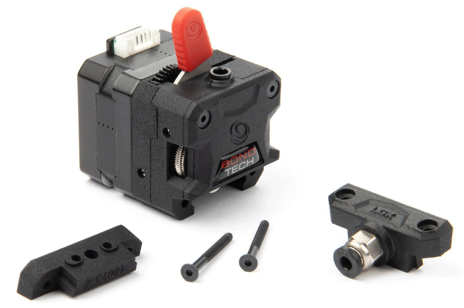 Bondtech LGX extruder met duale aandrijvingstechnologie en filament-spansysteem