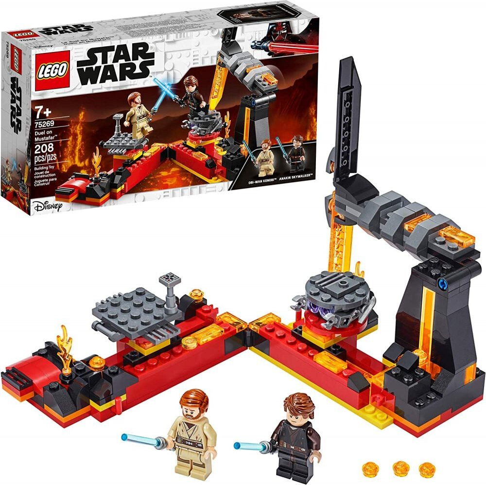 LEGO Star Wars 75269 Duel op Mustafar speelset met Anakin Skywalker en Obi-Wan Kenobi minifiguren