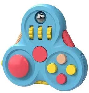 Inspired Living Rainbow Balance Fidget Spinner Smooth Spin EDC Hand Spinner For Calm Focus & Stress Relief blue
