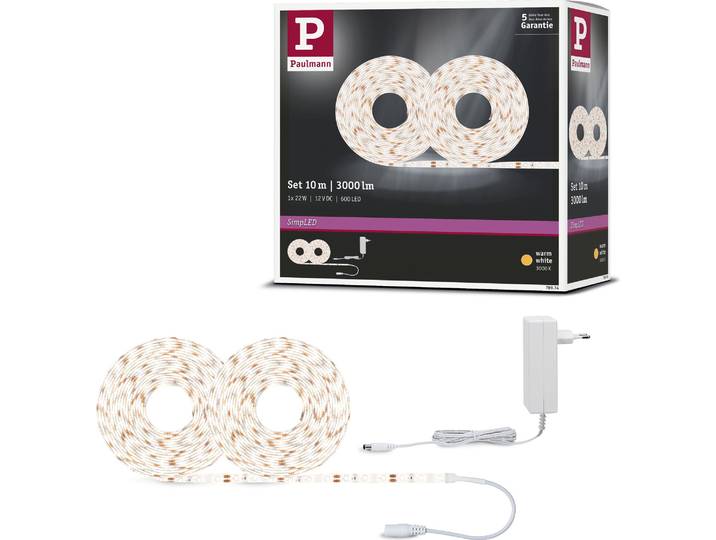 Paulmann SimpLED LED Strip blanc chaud set complet