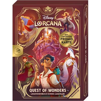 Kinderbuch RAVENSBURGER "Disney Lorcana - Quest of Wonders. Legendenbuch eines Luminari", rot, B:17,5cm H:24cm, Bücher, Made in Germany