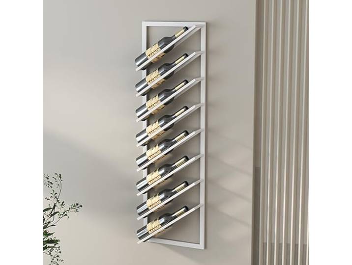 Weinregal, Starke Tragfähigkeit, platzsparend(White,2)