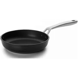 Ibili Bratpfanne Titan 30 cm Ideal zum Braten von Fleisch, Fisch und Gemüse, Pfanne + Kochtopf, Schwarz, Silber