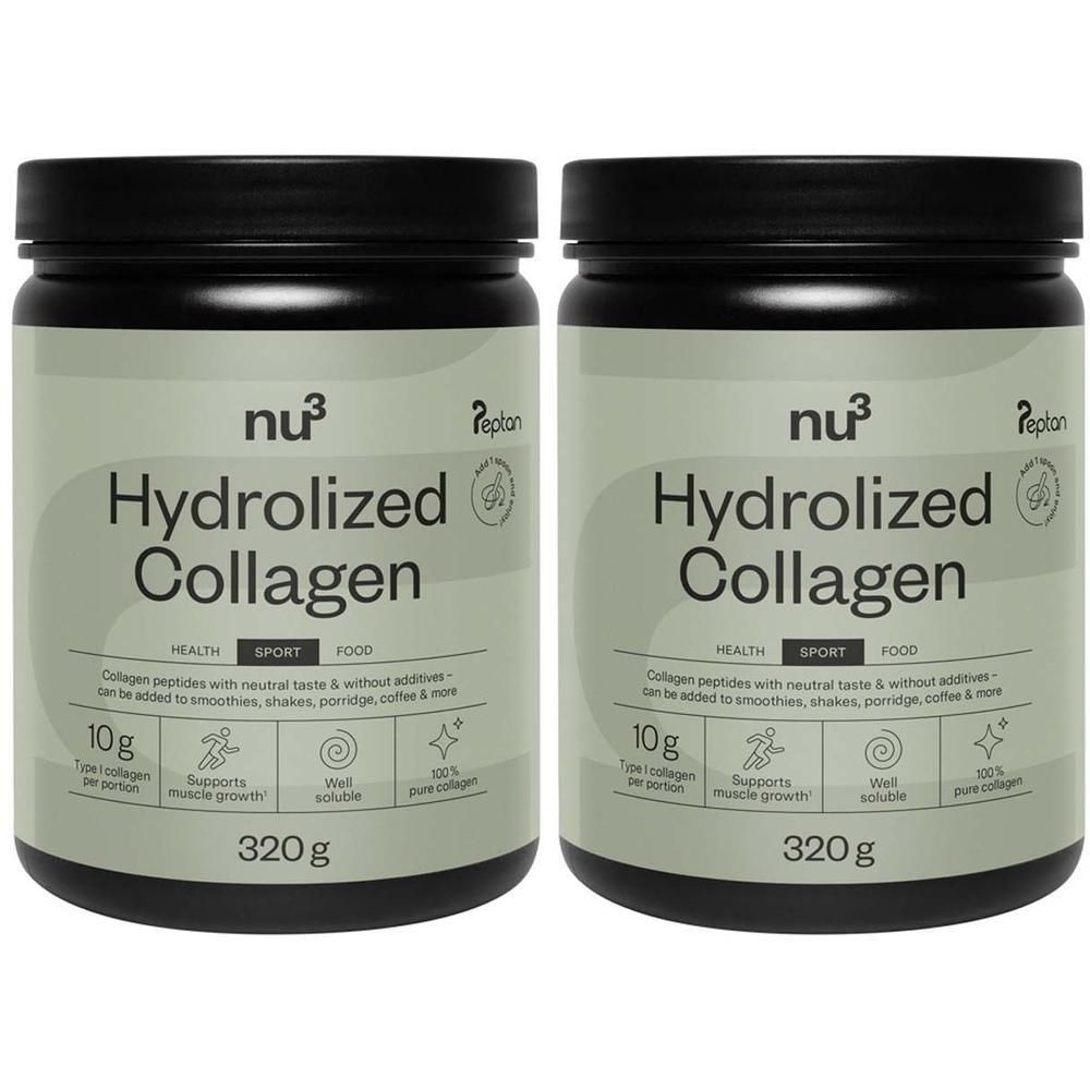 nu3 Kollagenhydrolysat, Pulver Doppelpack 2x320 g