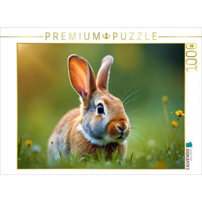 CALVENDO Puzzle Ein Herz, zwei Ohren, tausend Streicheleinheiten. | 1000 Teile Lege-Größe 64x48cm Foto-Puzzle für glückliche Stunden