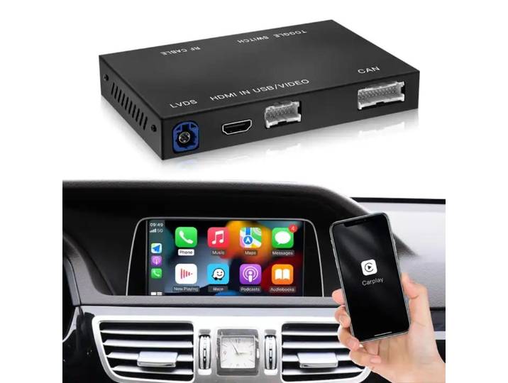 GABITECH Drahtlos CarPlay Android Auto für Mercedes Benz A B CLA GLA C E ML GL Autoradio (NTG 4.5/4.7 System. A, B, C-Class, E-Class, G-Class, CLS, GLK, GL ML)