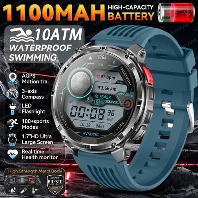 Inspire Essentials Military Grade GPS Smartwatch With Dual Band Navigation And 10ATM Waterproof 8