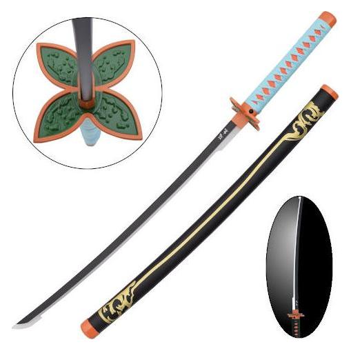 Altri Katana Led Non Affilata Demon Slayer Shinobu Fodero Nera (GSPK0286)