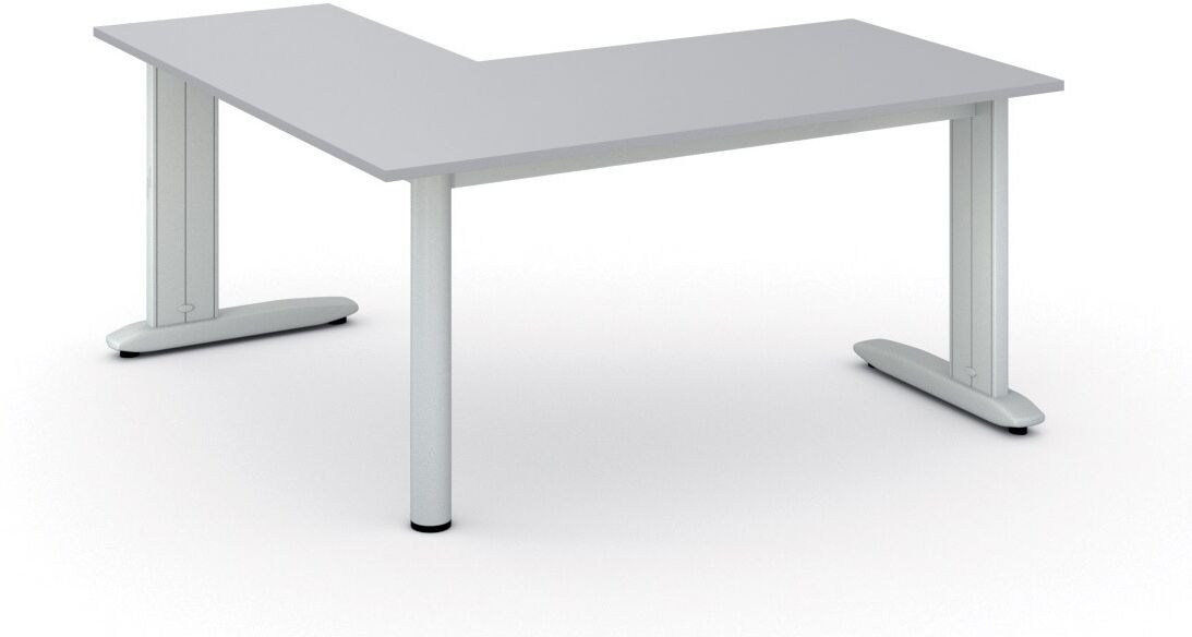 B2B Partner Büroschreibtisch PRIMO FLEXIBLE, 160x160 cm, grau