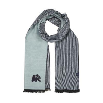 Schal LERROS "Webschal in auffälliger Zweifarb-Optik aus Mischgewebe", Herren, grau (misty blau), Viskosemischung, Modetücher Schal
