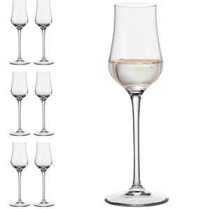 Leonardo Grappagläser Ciao+ 061452, aus stoßfestem Kristallglas, Höhe 18 cm, 85 ml, 6 Stück