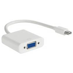 Akyga AK-AD-39 Mini-DisplayPort Adapter [1x VGA-Buchse - 1x DisplayPort Stecker] Weiß 15 cm