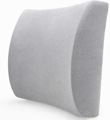 StayWell Ergonomic Car Seat Memory Foam Back Support Lumbar Support Pillow With Breathable Mesh Cover grey