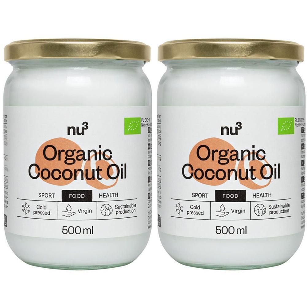 2 x nu3 Bio Kokosöl 500 ml 2x500 Öl