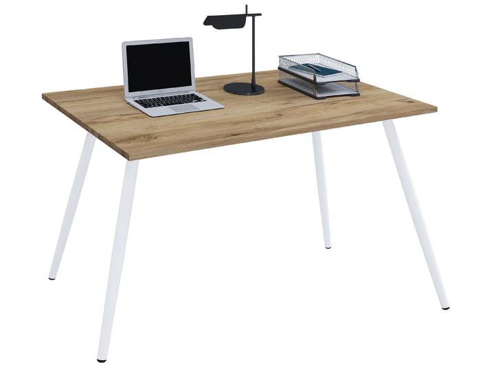 Schreibtisch VCM Schreibtisch Bürotisch Computertisch Salia 138x80 , braun (honig, eiche), B:138cm T:80cm, Tische, Schreibtisch