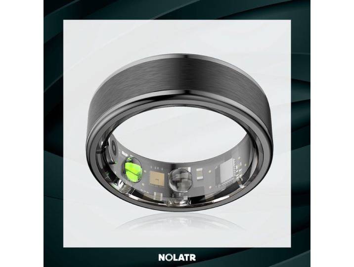 NOLATR Smart Ring CORE PLUS - Hartslagmonitor - Zwart - Maat 9