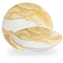Churchill Tide Gold Asymmetrisch Schale 22cm