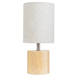 ARTE LAMP Goldene LED Tischlampe – klassische dekorative Schreibtischlampe mit beigem Textil-Lampenschirm für Wohnzimmer und Schlafzimmer – mit K