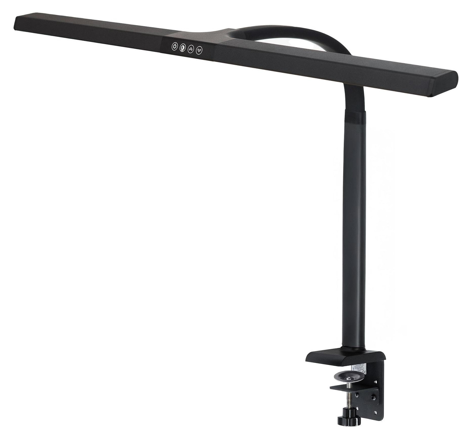FeinTech LTL00321E LED Bureau Lamp, Zwart, 16 W, 3000 K