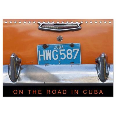 On the road in Cuba (Tischkalender 2026 DIN A5 quer), CALVENDO Monatskalender
