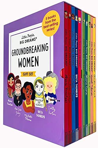 Frances Lincoln Children's Books ltd Little People, Big Dreams Groundbreaking Women and Trailblazing Women 10 Books Collection Box Gift Set (Malala Yousafzai,Ruth Bader Ginsburg,Michelle
