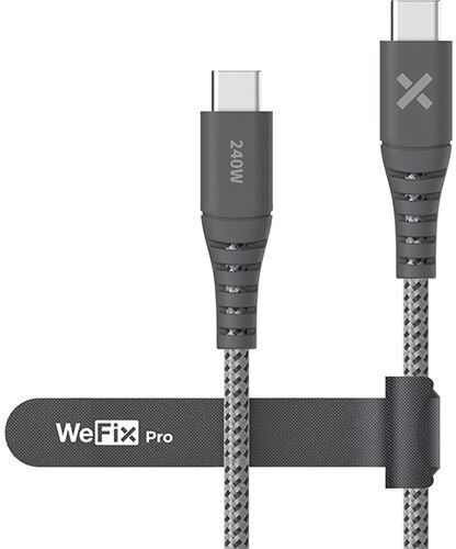 Cabo WeFix Pro USB-C 2m - Cinzento