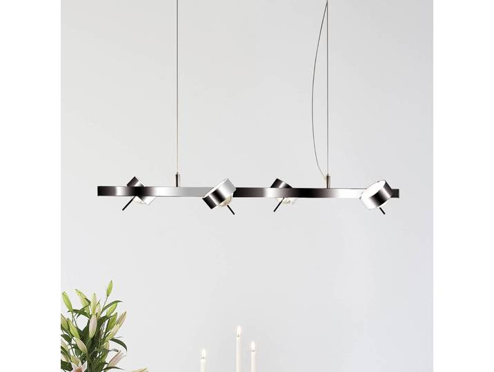Design hanglamp PUK, dimbaar, chroom / zilver, Woon-/ Eetkamer, Design, hanglamp