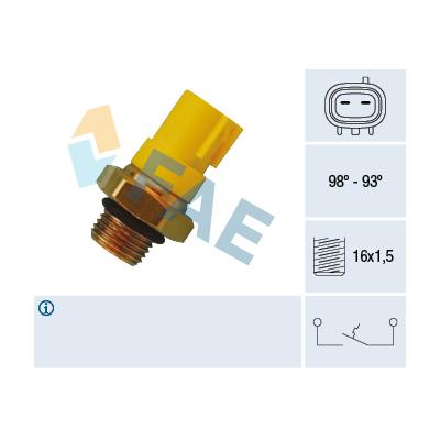 FAE Temperaturschalter, Kühlerlüfter 36520 für GM Suzuki