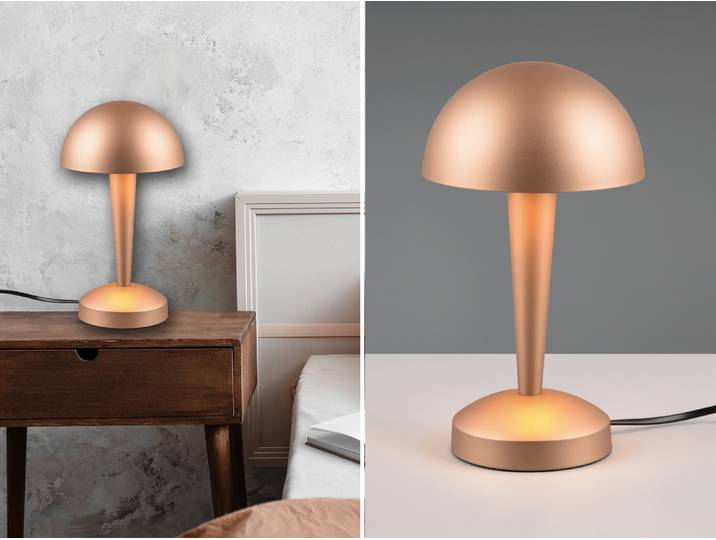 Trio - Tischlampe CANARIA - Braun - 15x15x26.5 cm