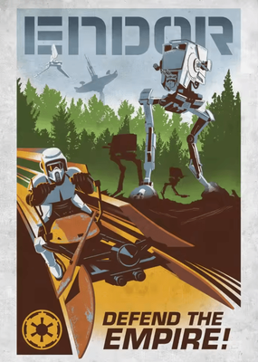 Inspire Curations Galactic Propaganda Tatooine Canvas Poster Retro Space Movie Wall Art 5 50x70cm