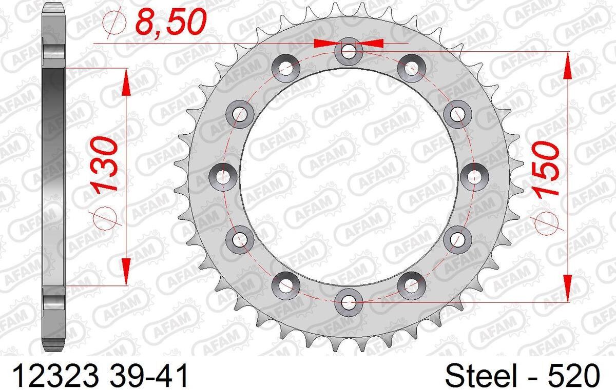 AFAM 12323-41 Chain Sprocket