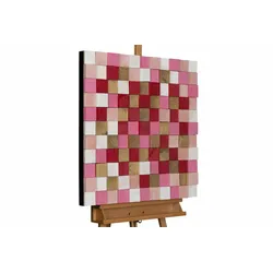 HOLZBILD Rot 75/75 cm