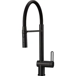 Neuesbad Spültischarmatur mit flexiblem Auslauf, 2-Funktion Brause, Schwarz NB1DEBRMN72M1