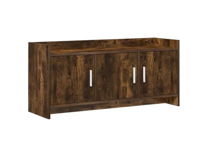 Makastle TV-Schrank 102x33x47 cm Geräucherte Eiche Holzwerkstoff