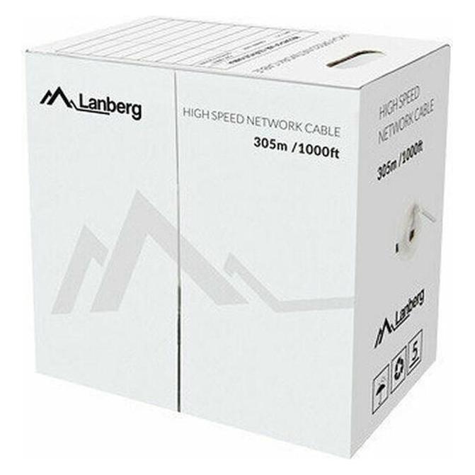 Lanberg LCU5-12CU-0305-Y-Netzwerkkabel (UTP, 305 m, Kat.5e, gelbe Farbe) (U/UTP, CAT5e, 305 m) (LCU5-12CU-0305-Y)