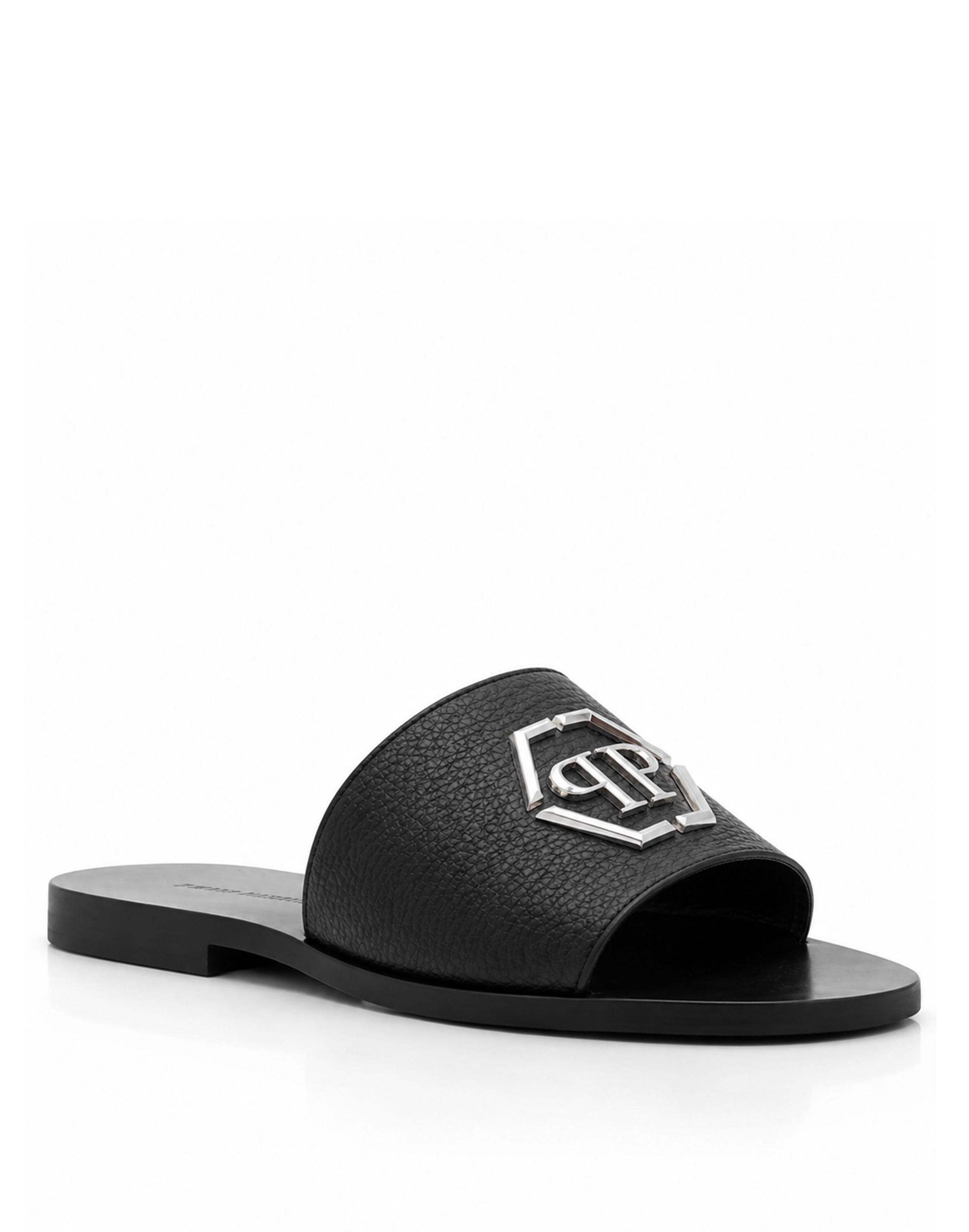 Flache Sandalen Hexagon